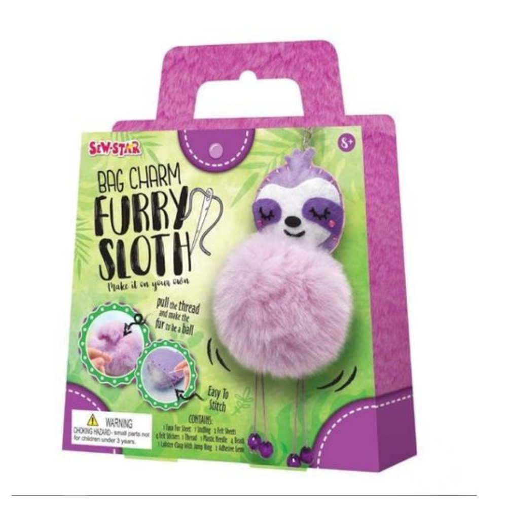 Sew-Star Bag Charm Furry Llama Craft Kit