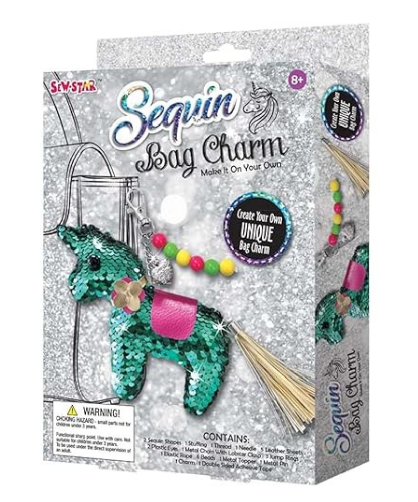SEW STAR Sequin Bag Charm - Make It On Your Own