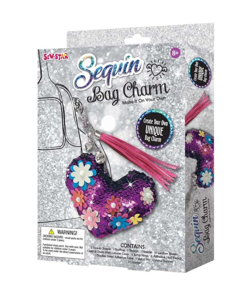 SEW STAR Sequin Bag Charm - Make It On Your Own