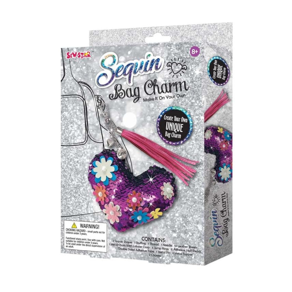 SEW STAR Sequin Bag Charm - Make It On Your Own