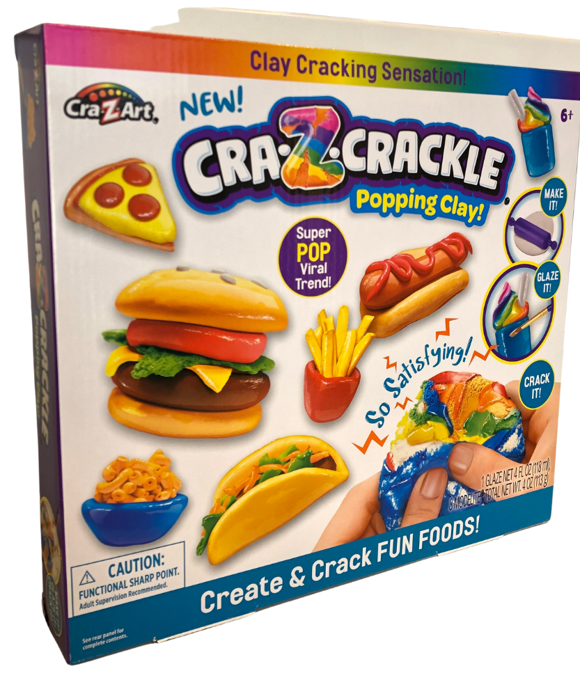 Cra-Z-CRACKLE Popping Clay! Create & Crack FUN FOODS!
