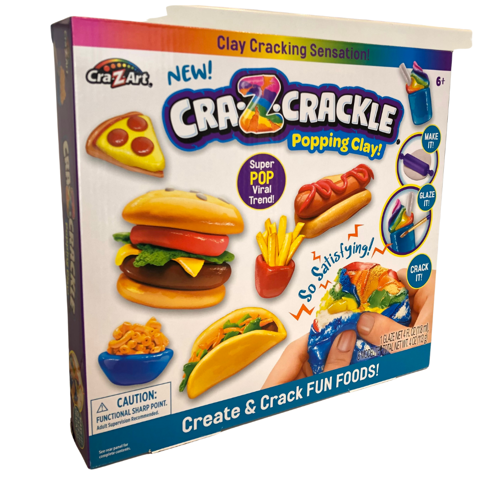 Cra-Z-CRACKLE Popping Clay! Create & Crack FUN FOODS!