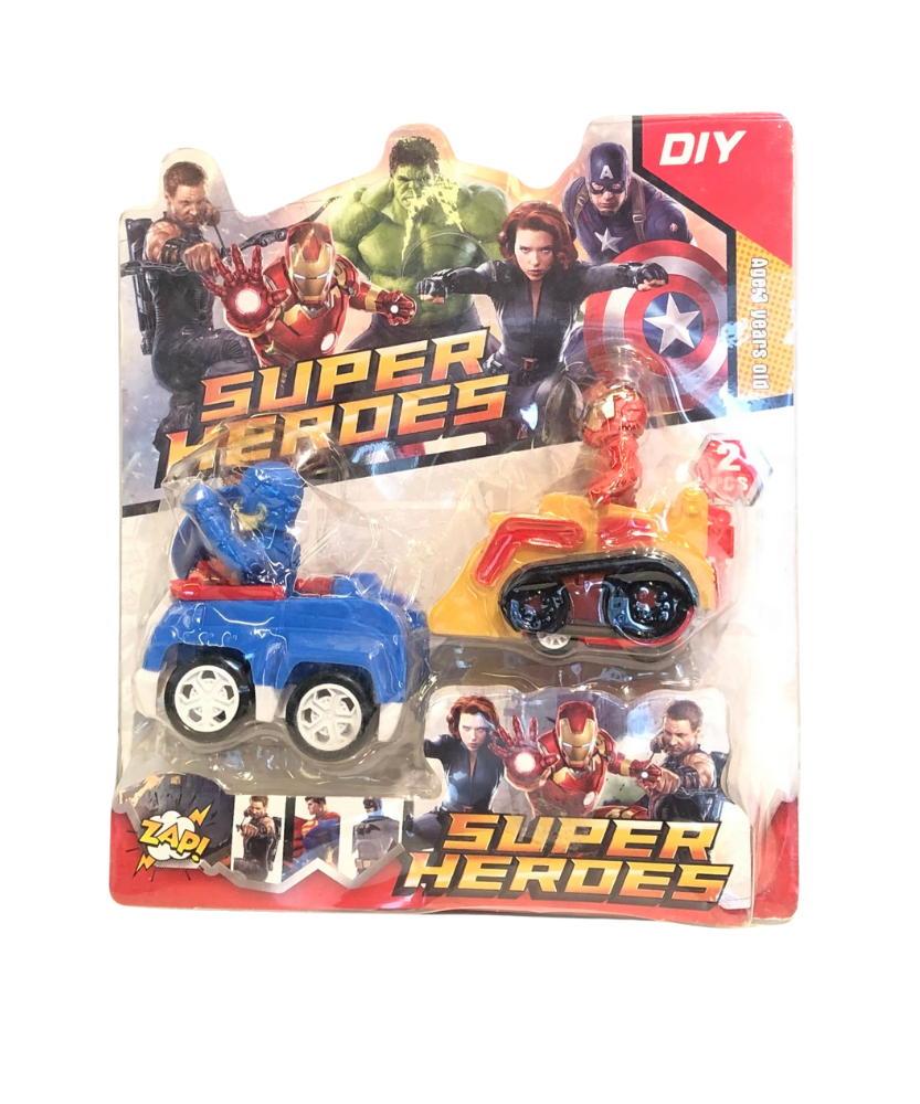 Super Heroes 2 in 1 Cars