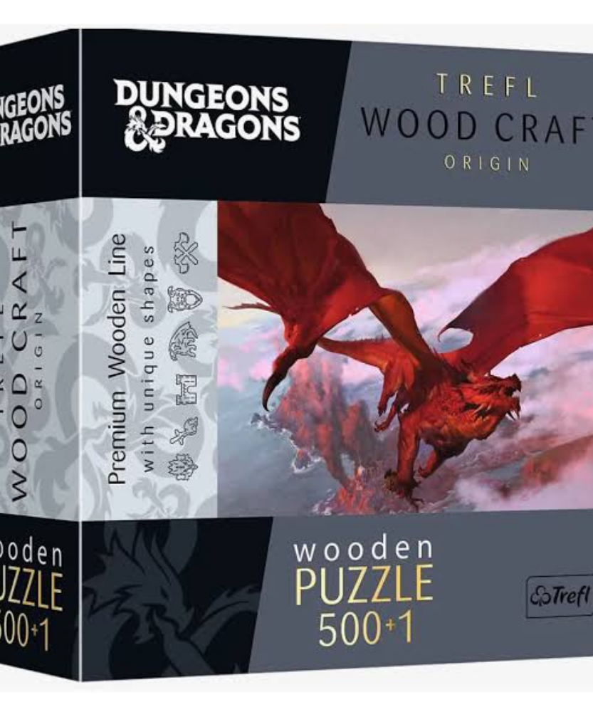 Trefl Wood Craft Origin Premium Wooden Puzzle 500+1 - Vintage Music Collage