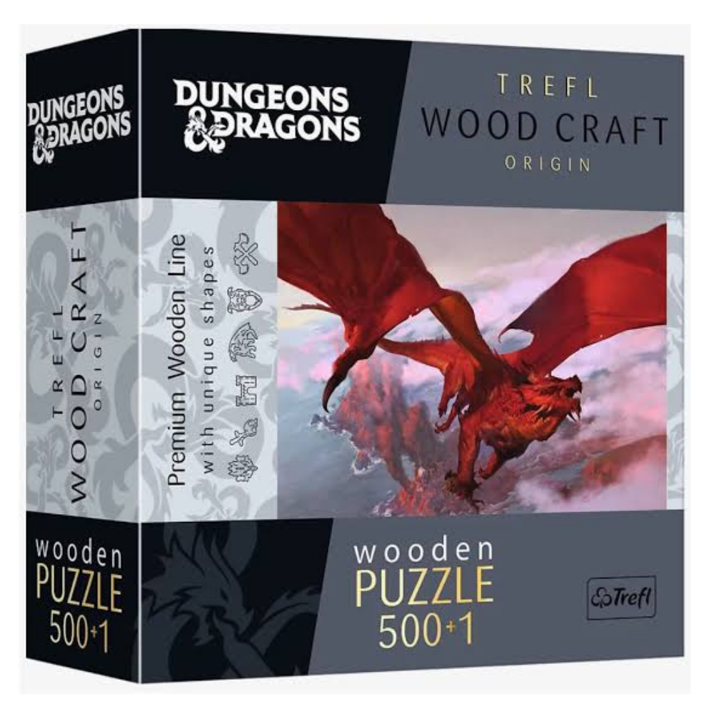 Trefl Wood Craft Origin Premium Wooden Puzzle 500+1 - Vintage Music Collage