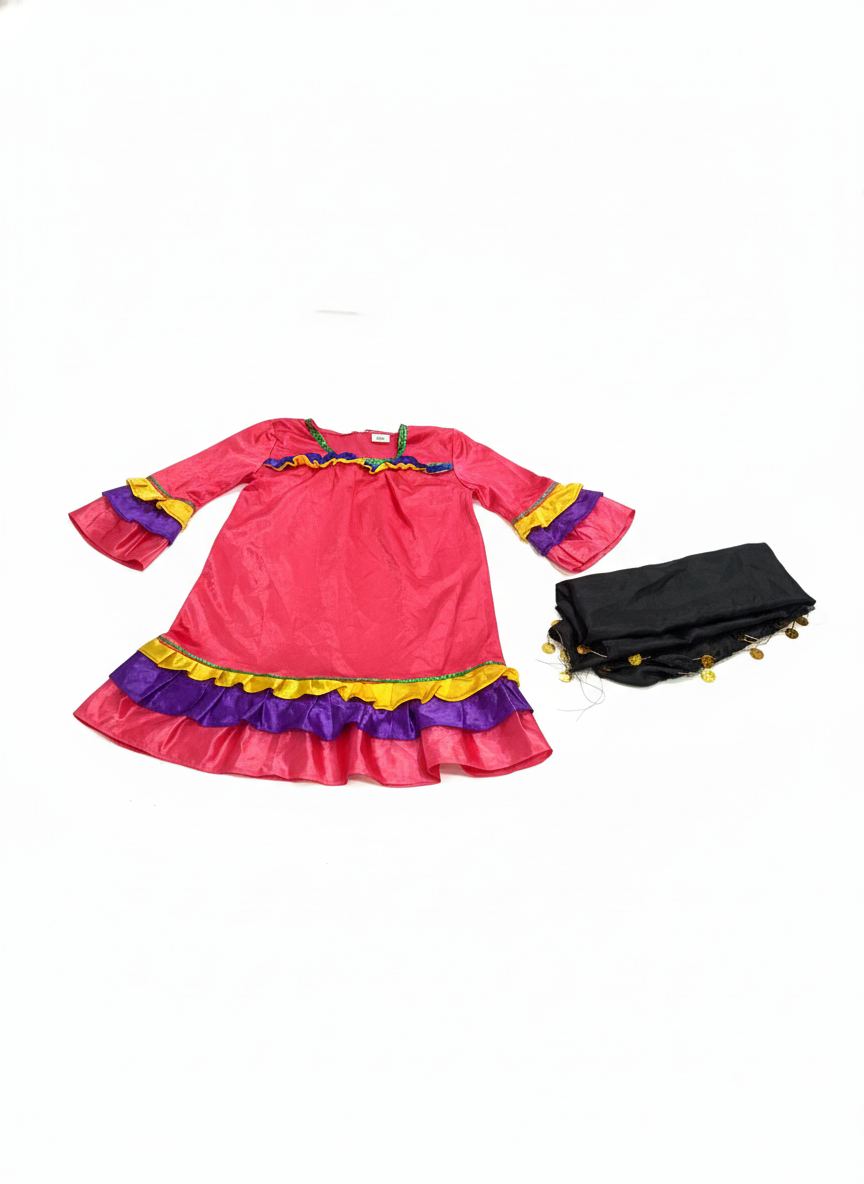 Girl Peasant Pink Costume