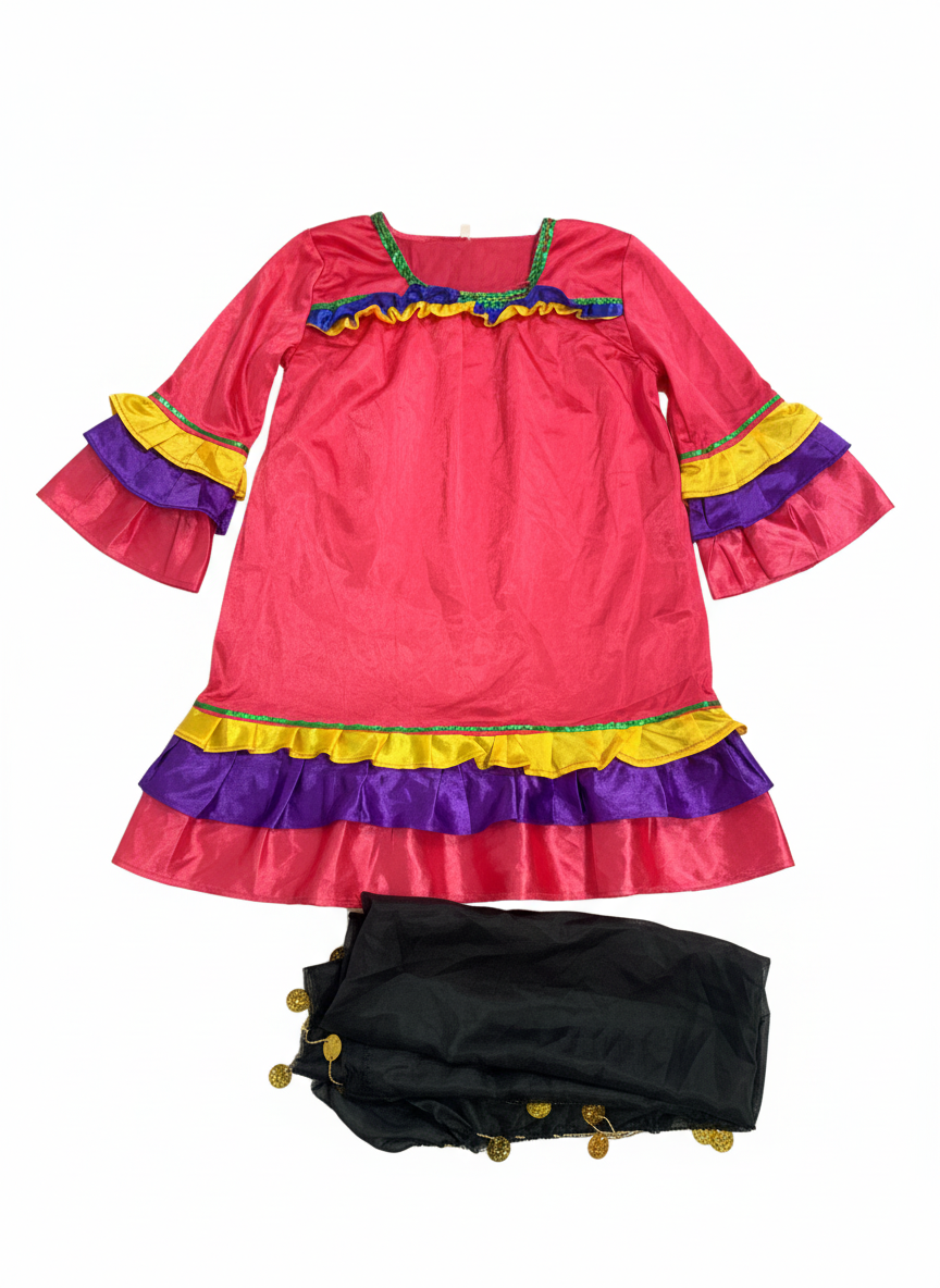 Girl Peasant Pink Costume