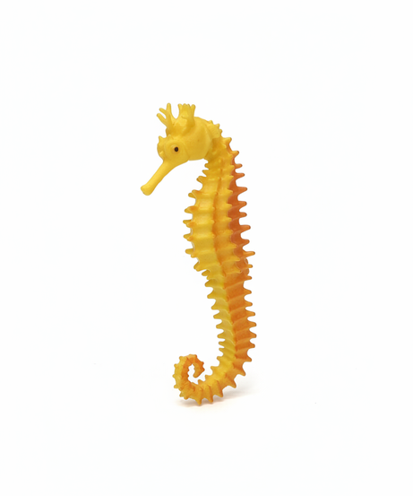Vibrant Two-Tone Seahorse Figurine