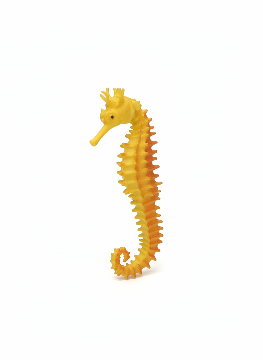 Vibrant Two-Tone Seahorse Figurine