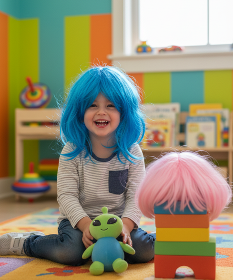 Vivid Multi-Color Costume Wigs