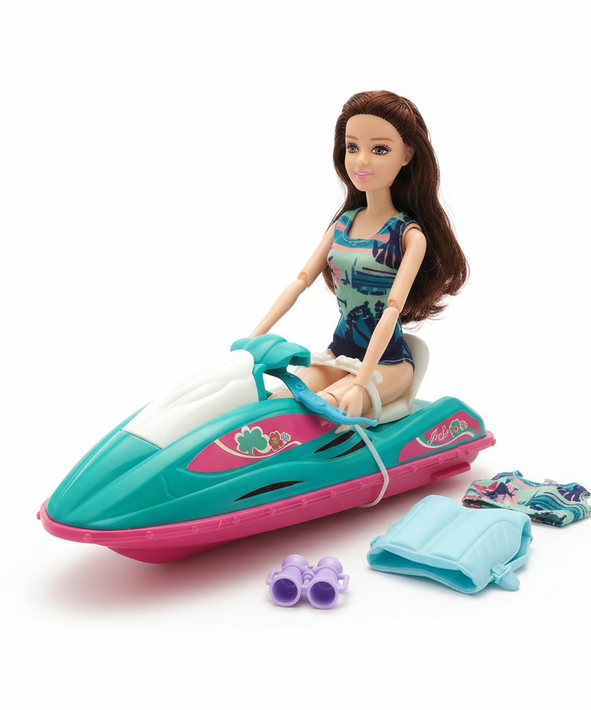 Welcome To The Sea Summer Holiday Doll & Jet Ski Play Set