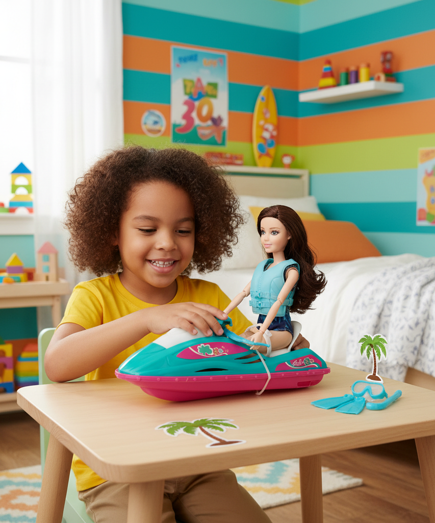 Welcome To The Sea Summer Holiday Doll & Jet Ski Play Set