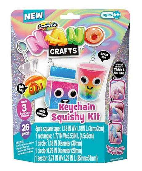 Nano Crafts Keychain Squishy Kit 26 PCS