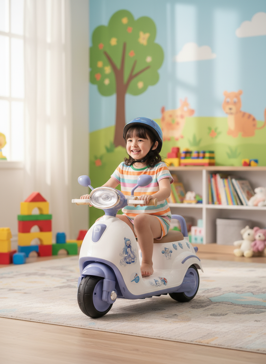 Whimsical Fantasy Ride-On Scooter for Kids