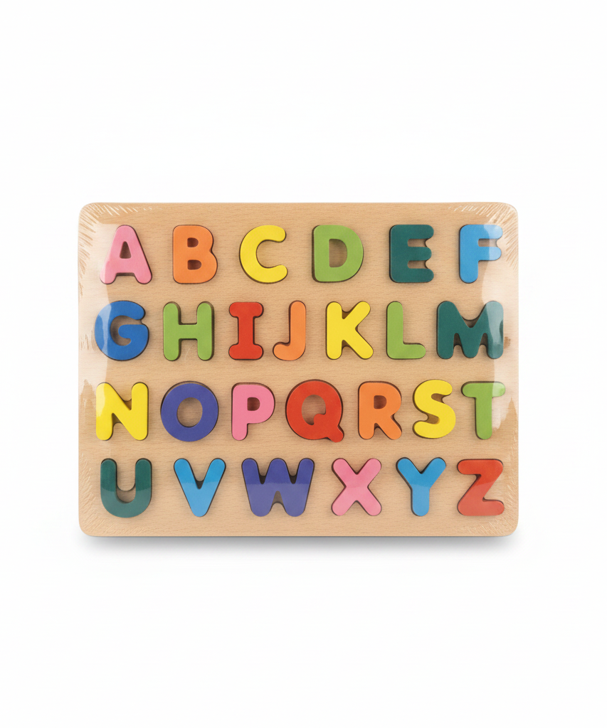 Wooden Alphabet Letter Puzzle Board