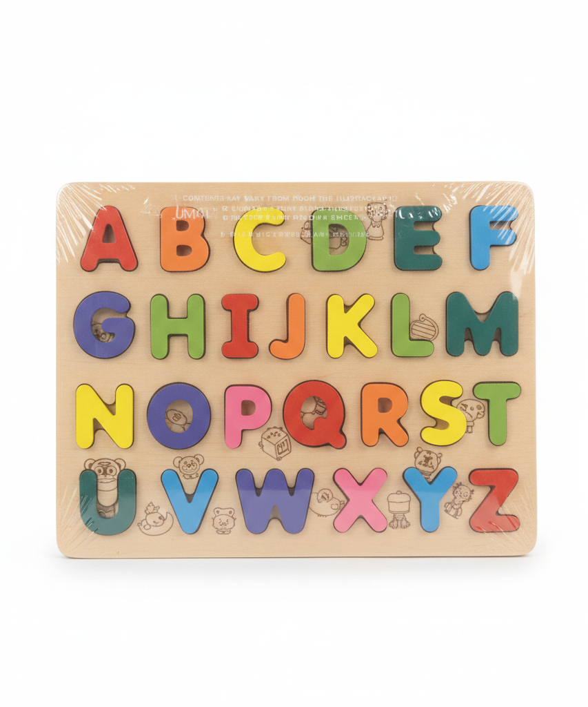 Wooden Alphabet Letter Puzzle Board
