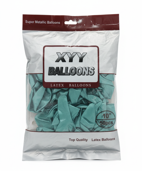 XYY Super Metallic Latex Balloons (10 inch, 50 pcs)