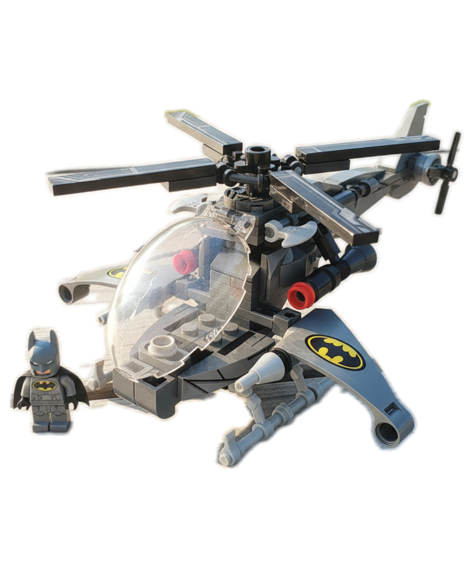 YZ BAT HERO Bat Helicopter Building Blocks Set