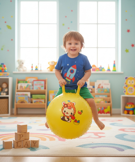 Yellow Character Hopper Ball ( 45 cm )