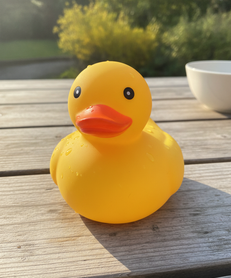 Yellow Duck Water Squirter Toy