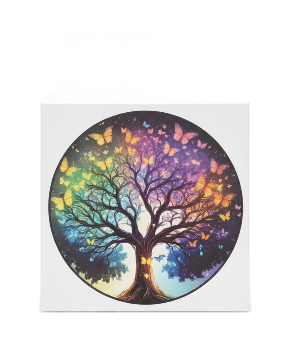 ZAYAT 1000-Piece Tree of Life & Butterflies Round Jigsaw Puzzle