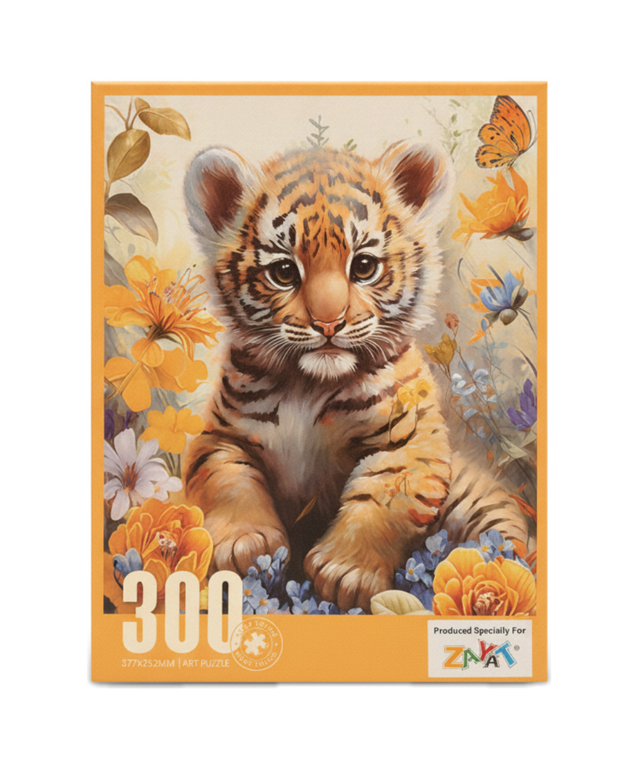 ZAYAT Baby Tiger Art Puzzle (300 Pieces)