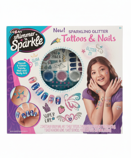 Cra-Z-Art Shimmer 'n Sparkle Sparkling Glitter Tattoos & Nails