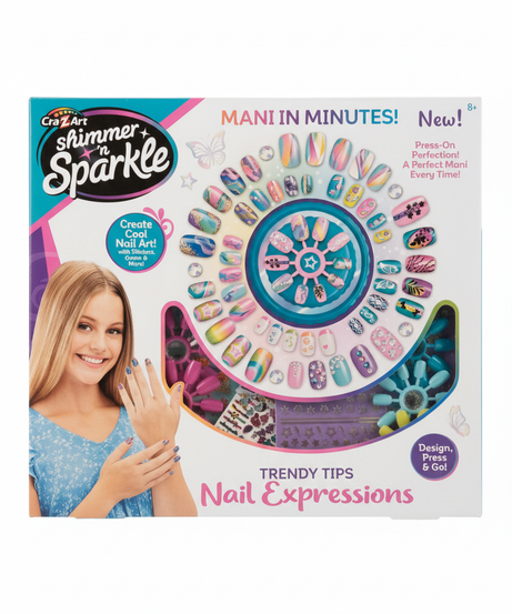 Cra-Z-Art Shimmer 'n Sparkle Trendy Tips Nail Expressions