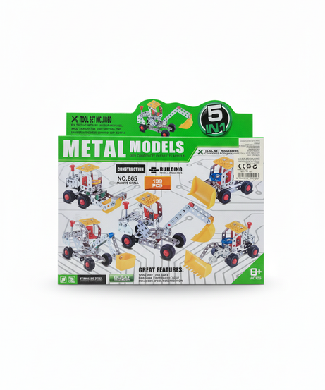 Metal Models 5-in-1 Construction Building Vehicle Model Toys No. 865