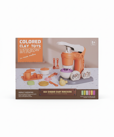 Colored Clay Toys Ice Cream Clay Machine