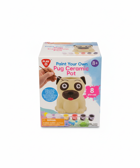 PLAY Paint Your Own Pug Ceramic Pot