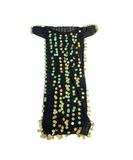 Black Sequin Mesh Costume Dress