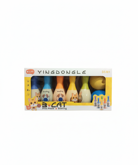 B.CAT YINGDONGLE Boss Meow Bowling Set