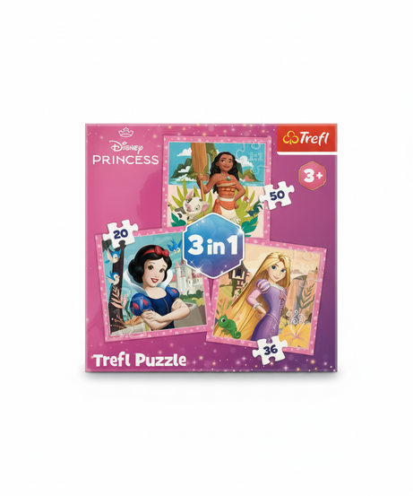 Disney Princess 3 in 1 Trefl Puzzle