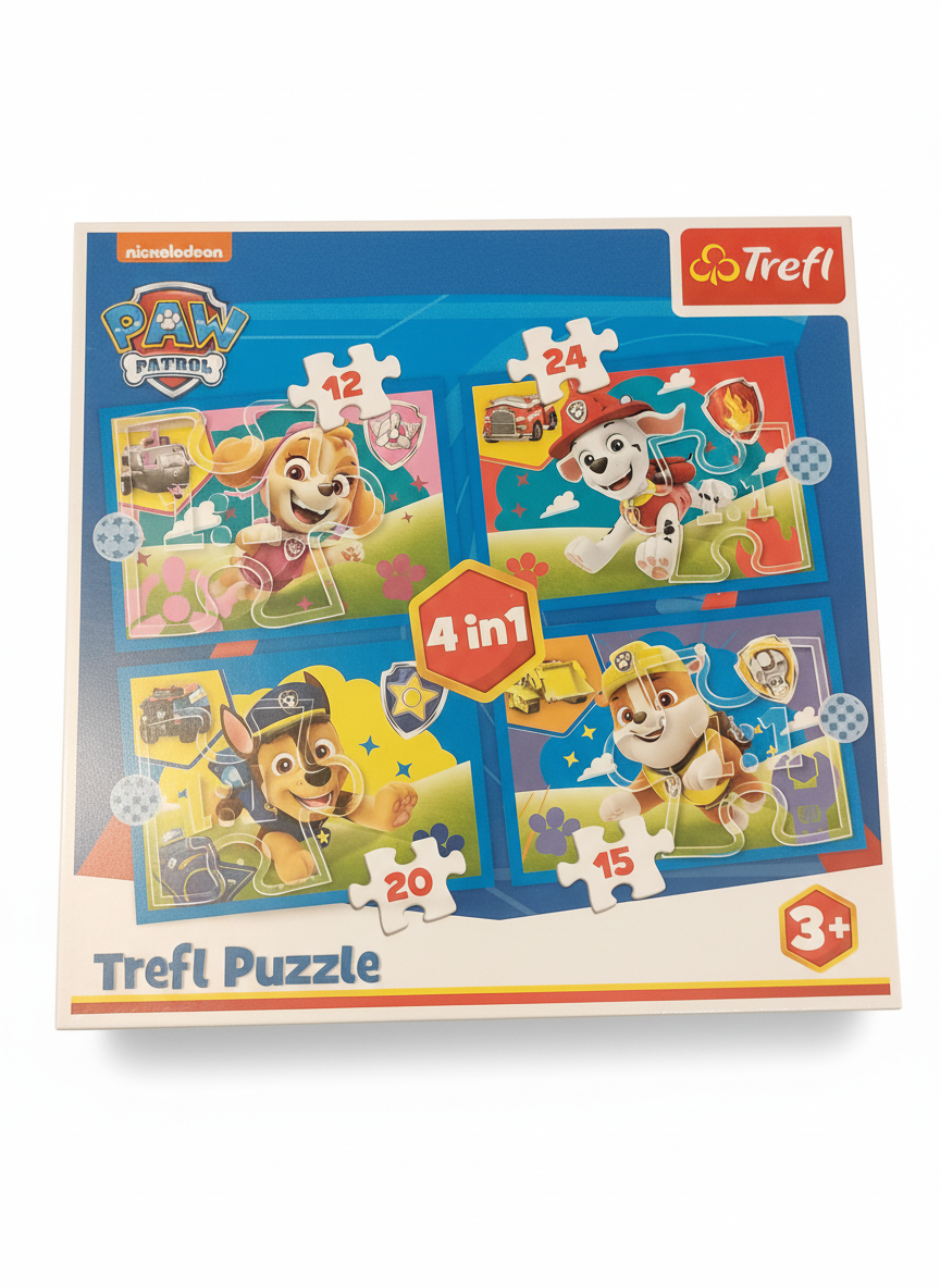 Trefl Paw Patrol 4-in-1 Puzzle Set