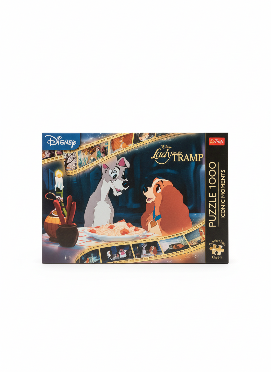 Disney Lady and the Tramp Iconic Moments 1000 Piece Jigsaw Puzzle