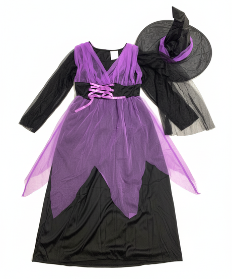 Purple & Black Witch Costume Set