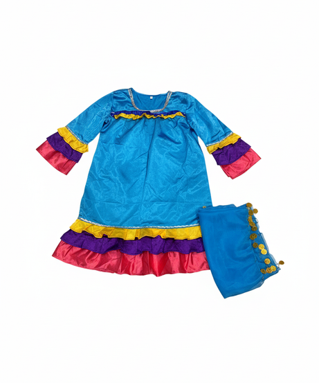 Girl Peasant Blue Costume
