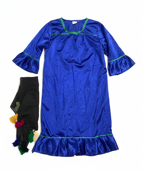 Girl Peasant Blue Costume