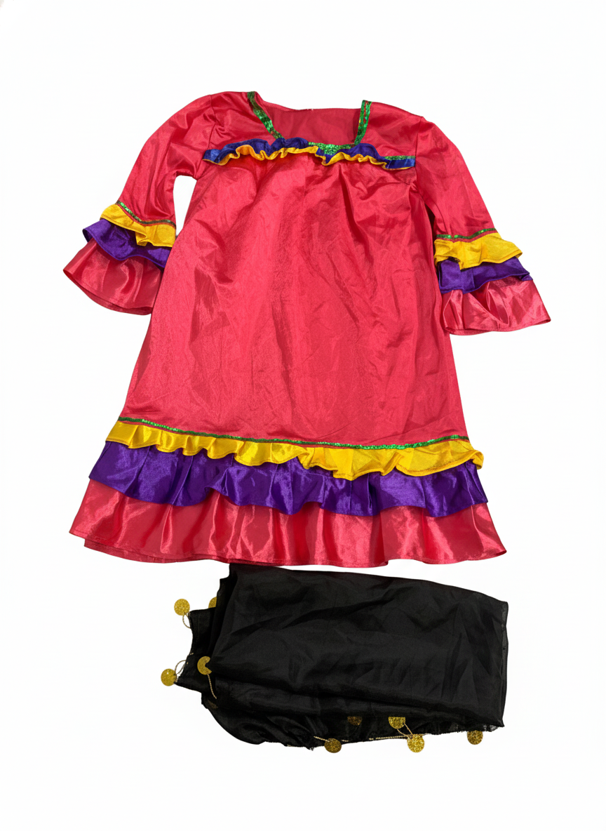 Girl Peasant Pink Costume