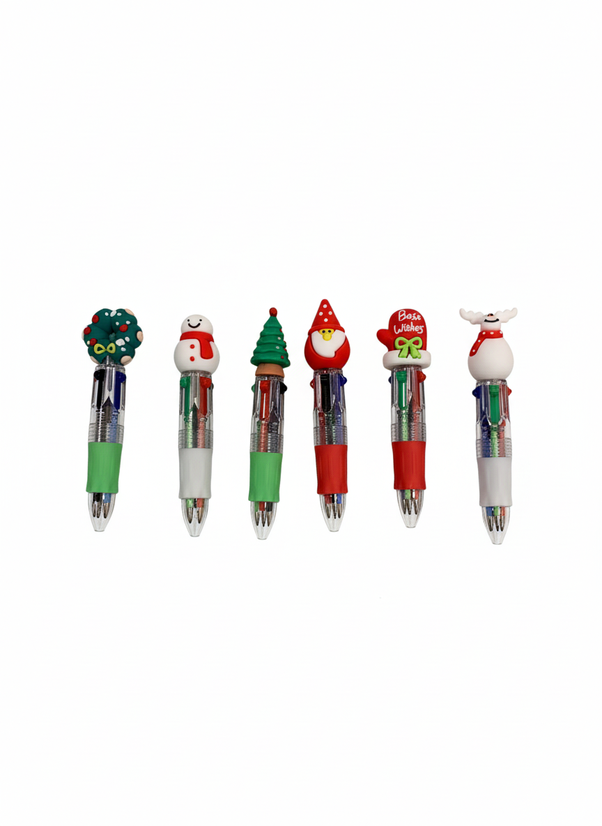 Festive Christmas Character Multi-Color Pen - 1 Pen