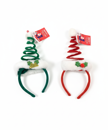 Merry Christmas Classic Spiral Headband - 1 Headband