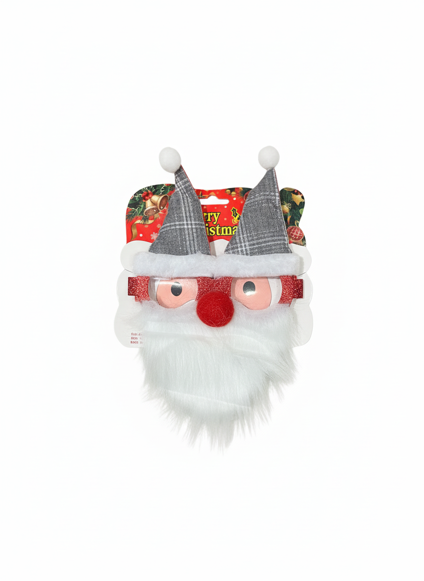 Merry Christmas Santa Claus Novelty Headband Glasses