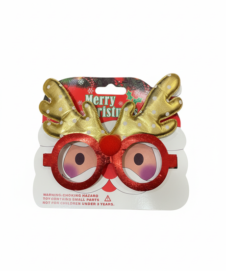 Merry Christmas Reindeer Novelty Glasses
