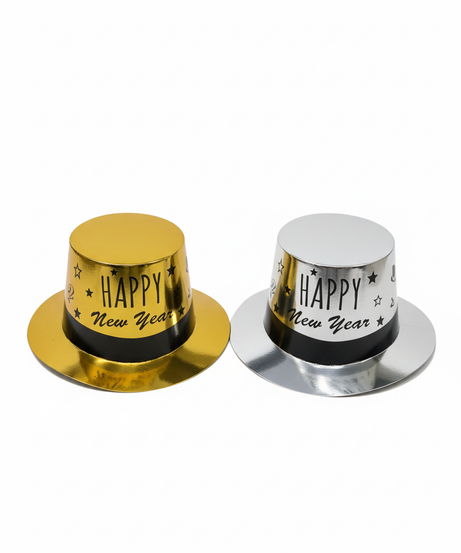 Happy New Year Metallic Party Hat (1-Pack)