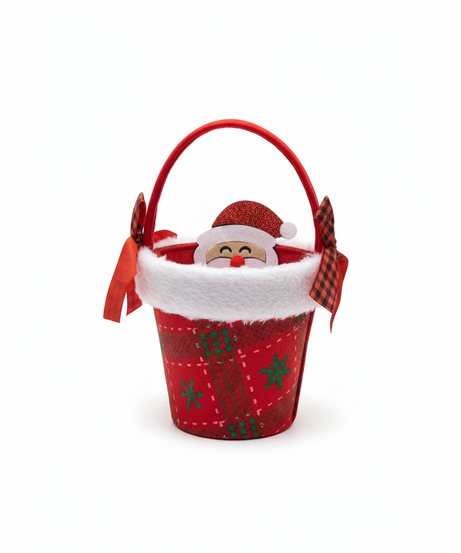 Festive Santa Claus Felt Treat Bucket