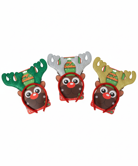 Merry Christmas Reindeer Headband