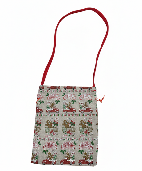 Festive Gingerbread Truck Christmas Gift Bag