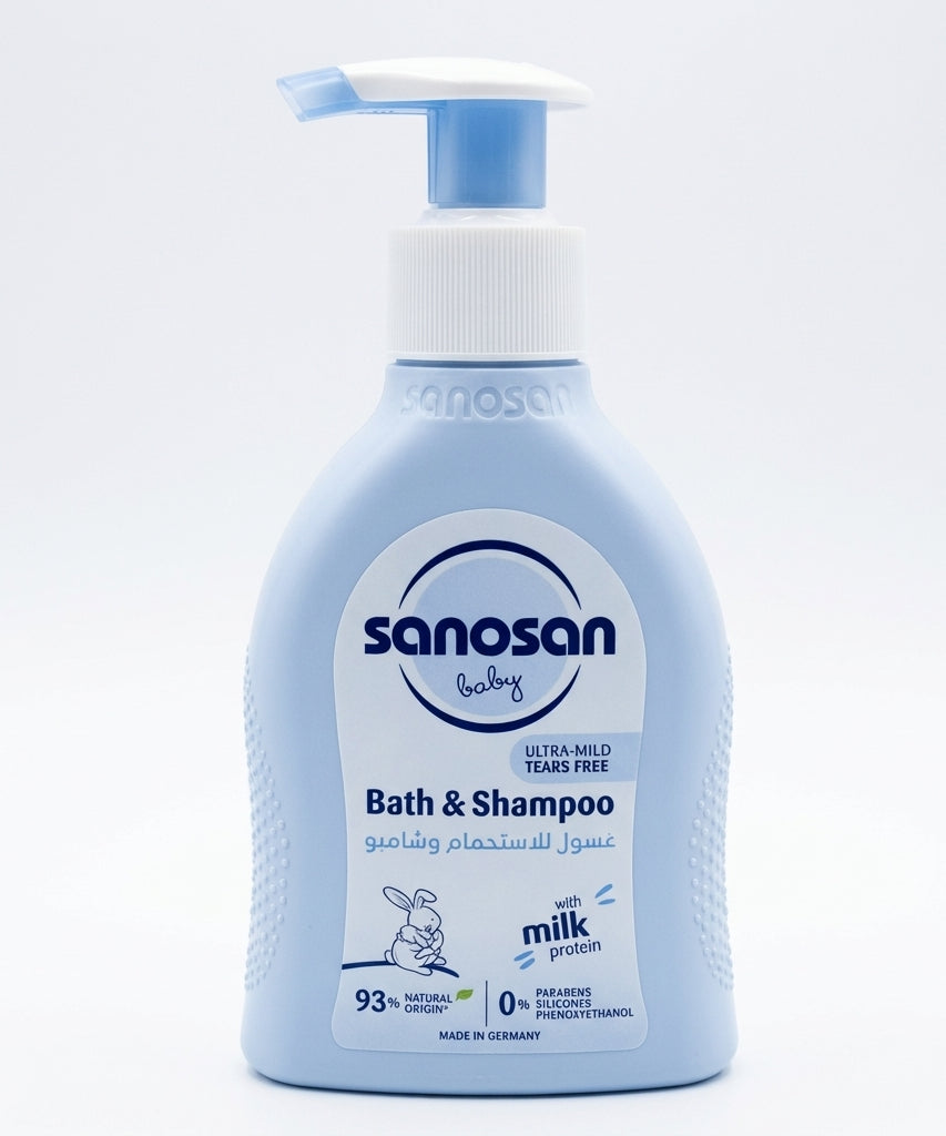 Sanosan Baby Bath & Shampoo, 200 ML