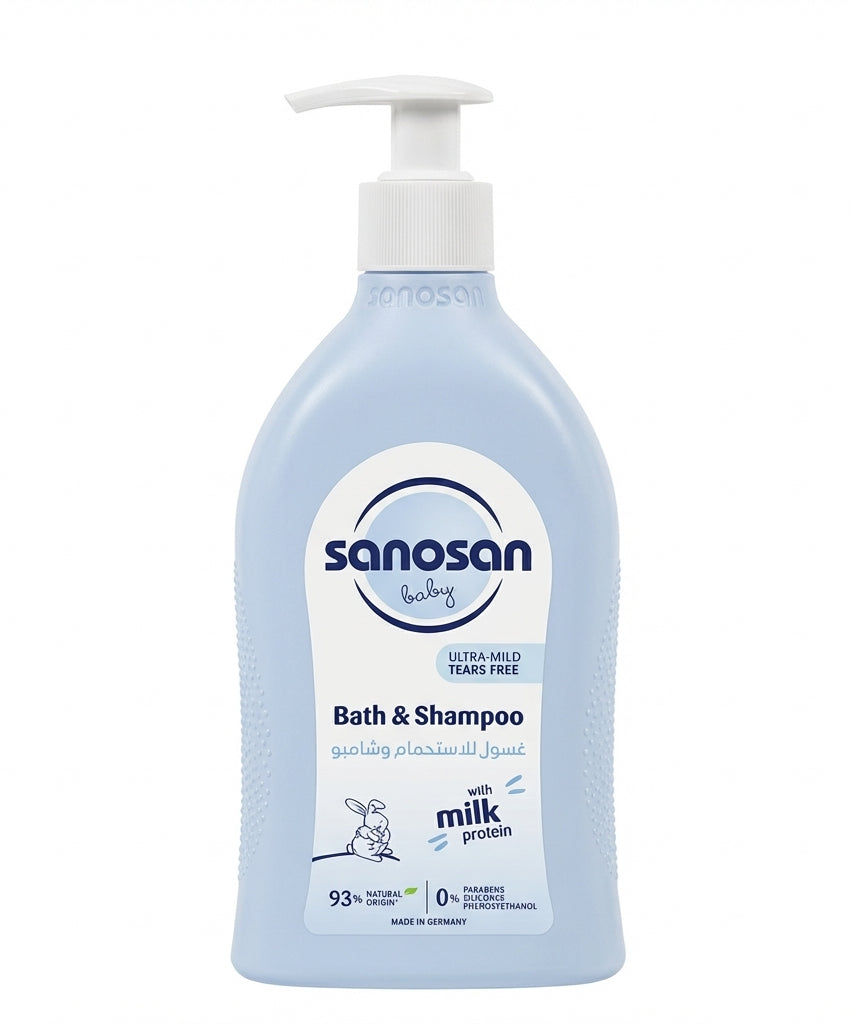 Sanosan Baby Ultra-Mild Tears Free Bath & Shampoo , 500 ML